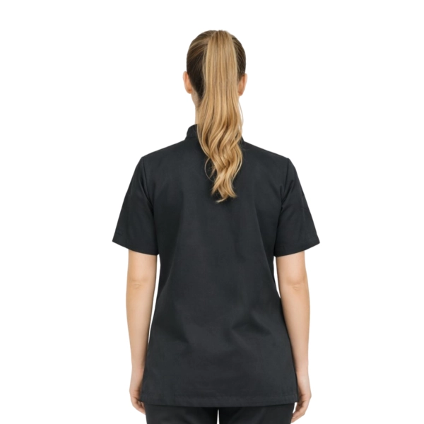 Bluza kucharska damska czarna krótki rękaw  roz.L